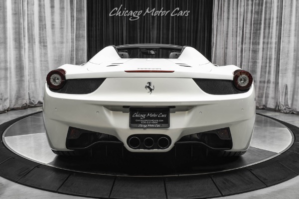 Used-2015-Ferrari-458-Spider-Only-6K-Miles-Diamond-Stitch-LOADED-26k-Pearl-White-Factory-Paint