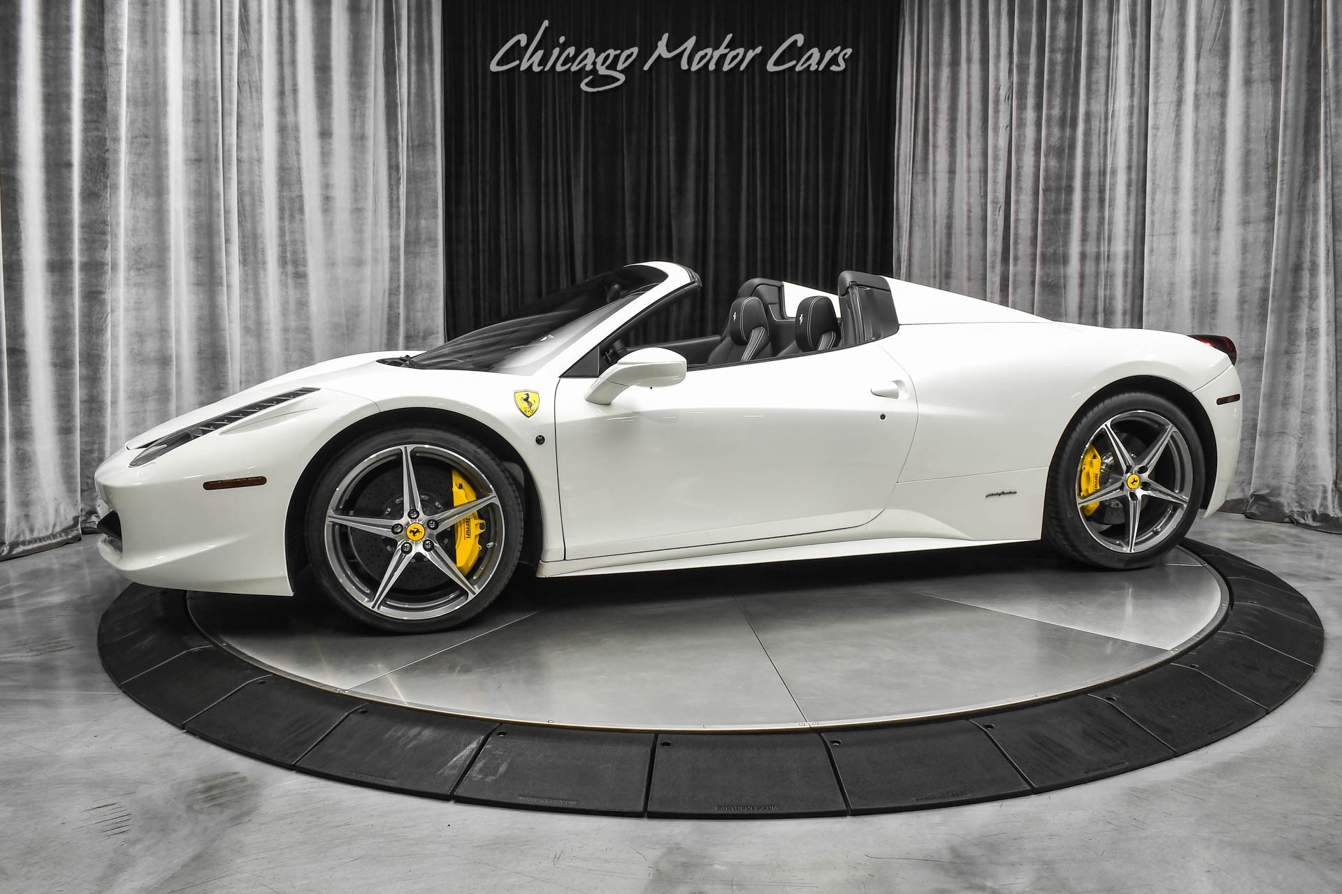 Used-2015-Ferrari-458-Spider-Only-6K-Miles-Diamond-Stitch-LOADED-26k-Pearl-White-Factory-Paint