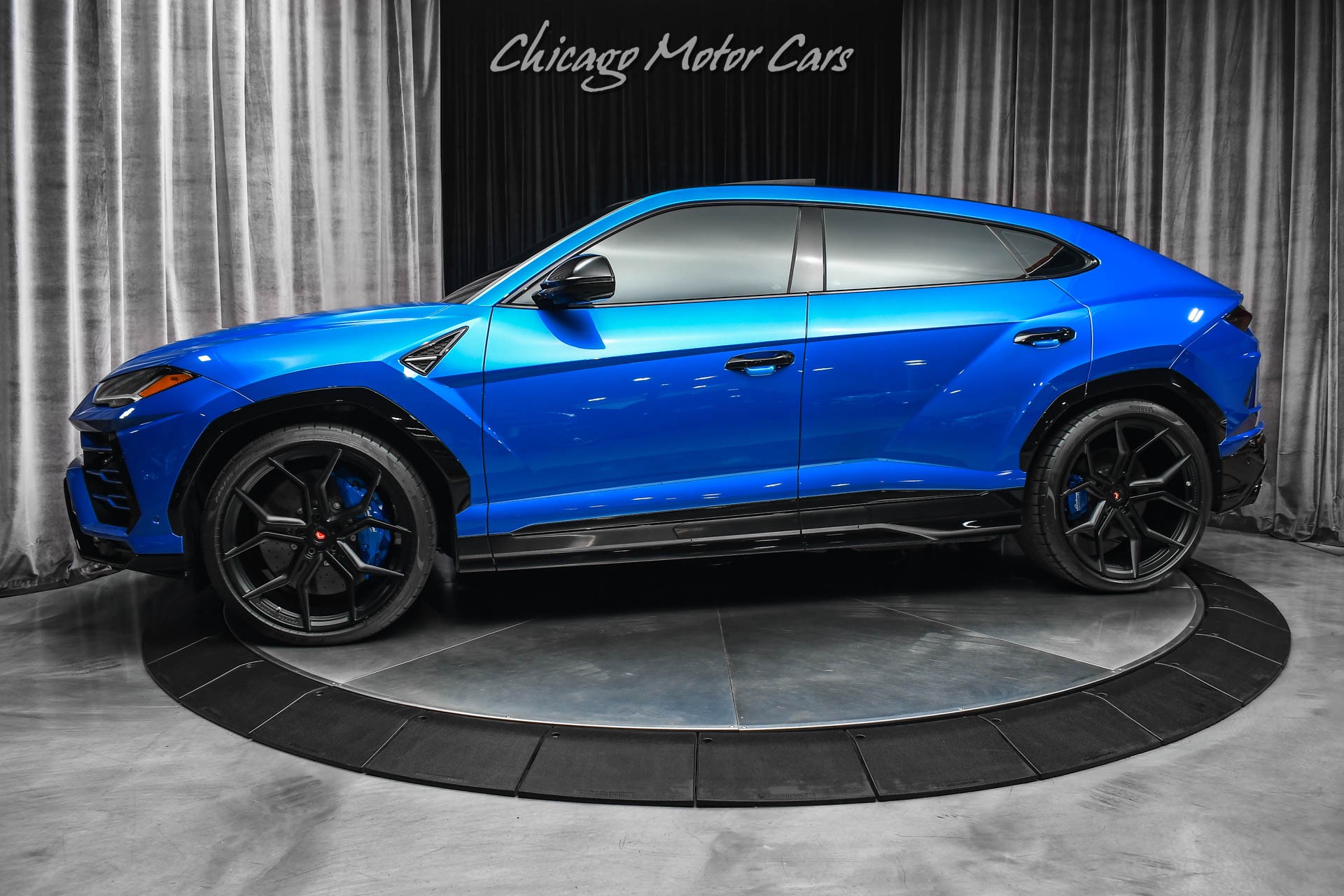 Used 2020 Lamborghini Urus Blu Eleos! Vossen Wheels! B&O 3D Surround Sound! Carbon Fiber Trim! for sale Sold at Chicago Motor Cars in West Chicago IL 60185 1
