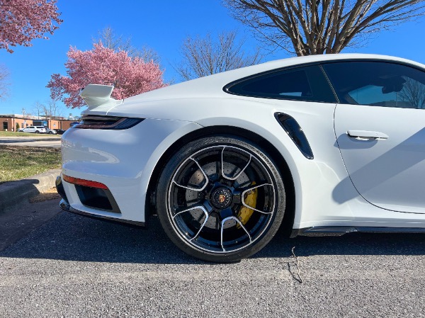 Used 2022 Porsche 911 Turbo S Coupe Only 850 Miles! Stunning Spec! LOADED! White/Black for sale Sold at Chicago Motor Cars in West Chicago IL 60185 2