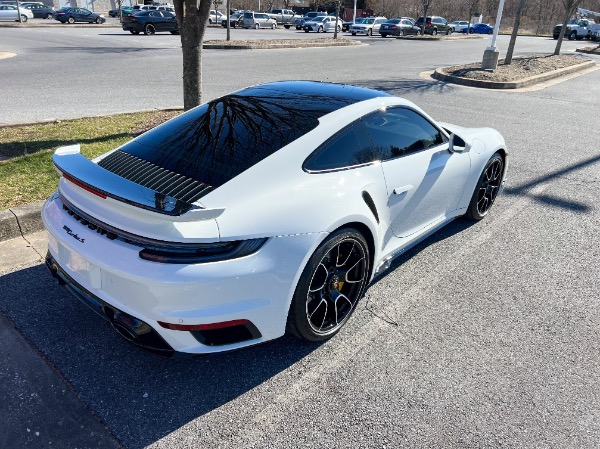 Used 2022 Porsche 911 Turbo S Coupe Only 850 Miles! Stunning Spec! LOADED! White/Black for sale Sold at Chicago Motor Cars in West Chicago IL 60185 4