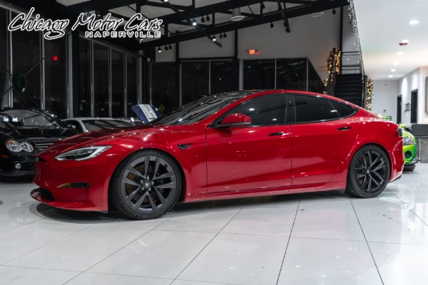 Used 2022 Tesla Model S Plaid Sedan Autopilot! GORGEOUS Spec! Arachnid Wheels! LOW Miles! 1,020 HP! for sale Sold at Chicago Motor Cars in West Chicago IL 60185 1