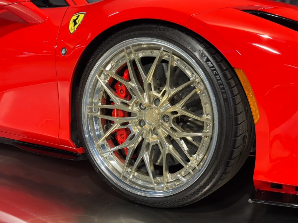Used-2020-Ferrari-F8-Tributo-Coupe-ONLY-1001-Miles-Carbon-Steering-Wheel-Full-Electric-Seats-FULL-PPF
