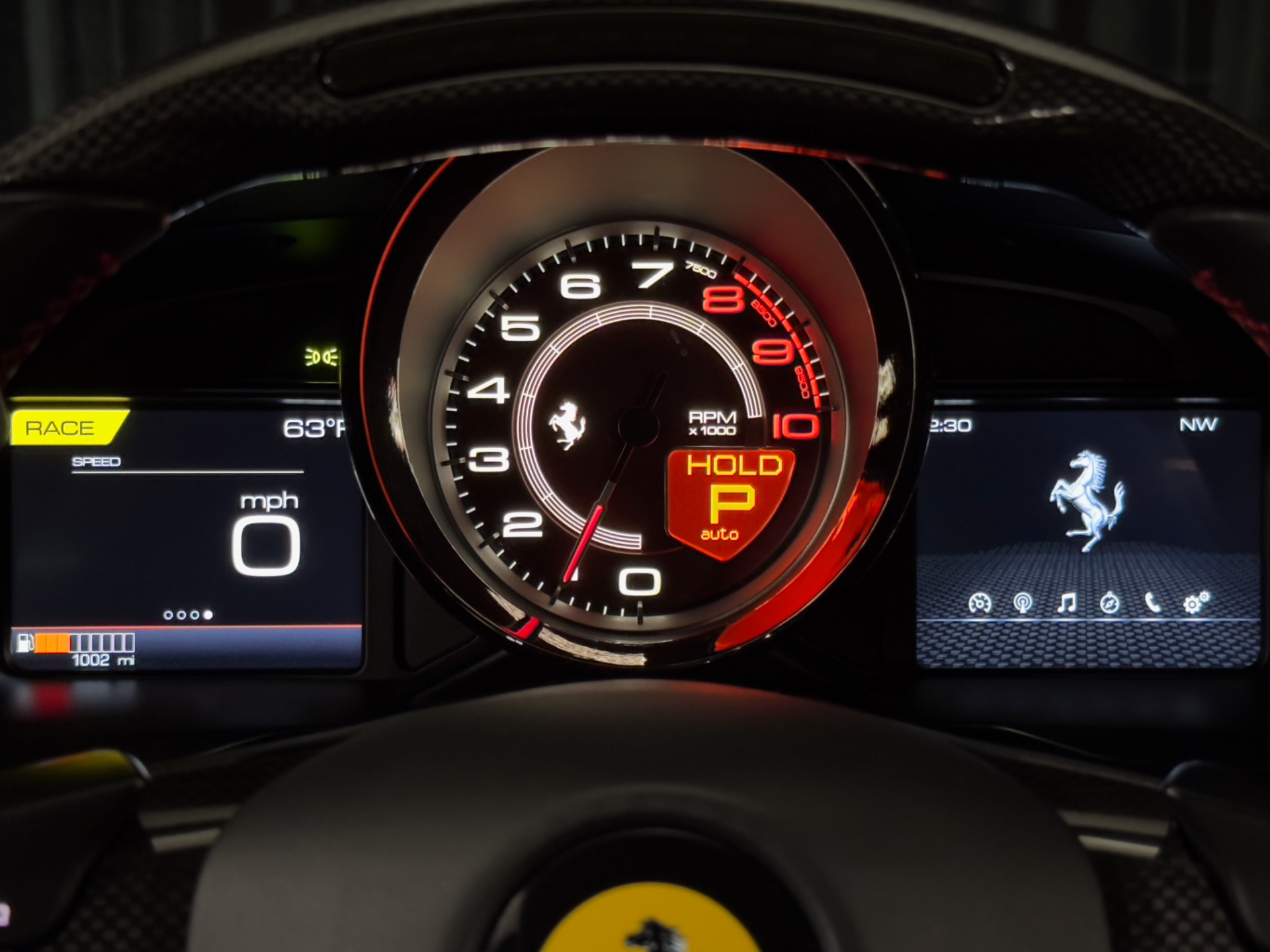 Used-2020-Ferrari-F8-Tributo-Coupe-ONLY-1001-Miles-Carbon-Steering-Wheel-Full-Electric-Seats-FULL-PPF