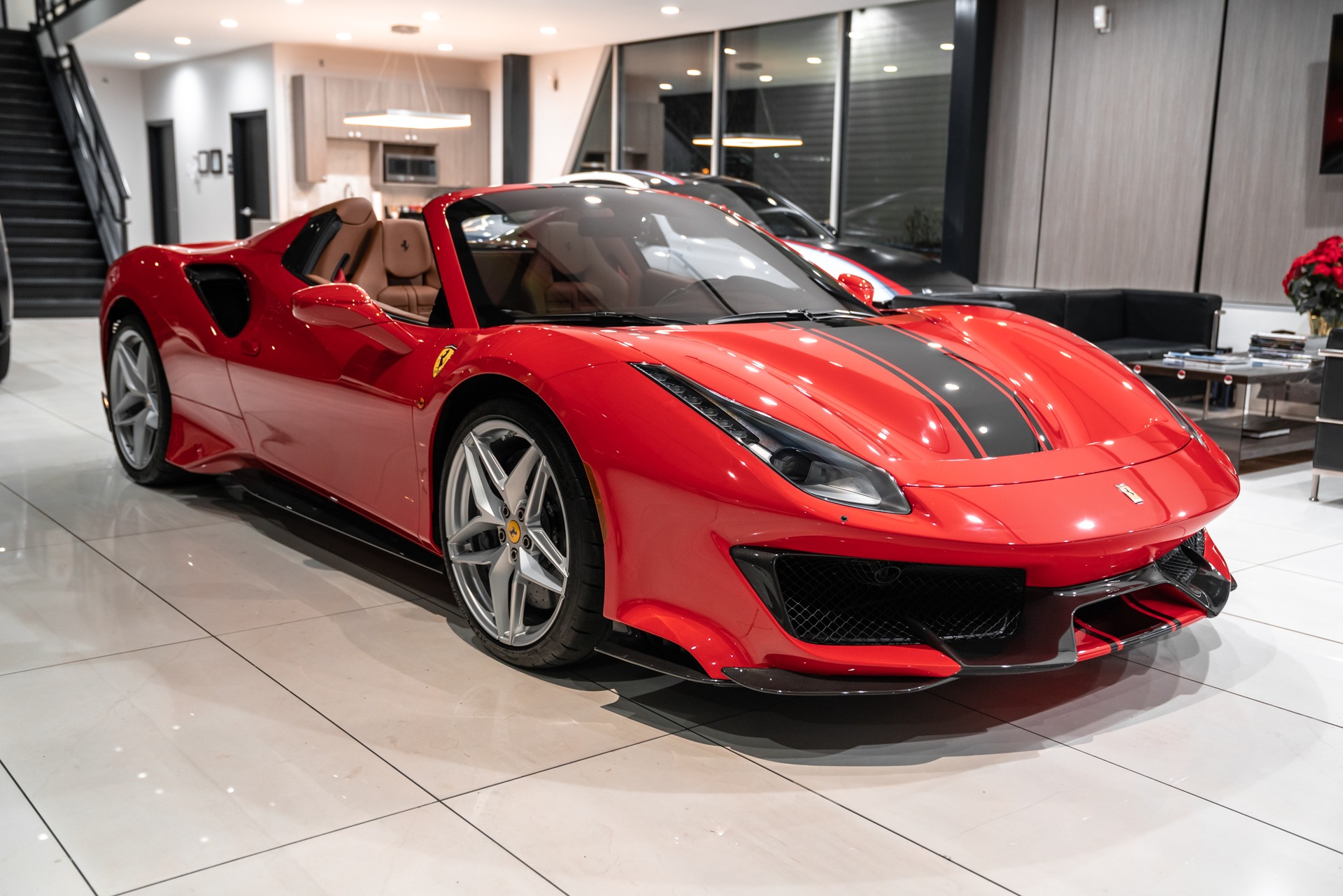 Used-2020-Ferrari-488-Pista-Spider-ONLY-280-Miles-TONS-of-Carbon-Fiber-Front-Lift-FULL-PPF-LOADED