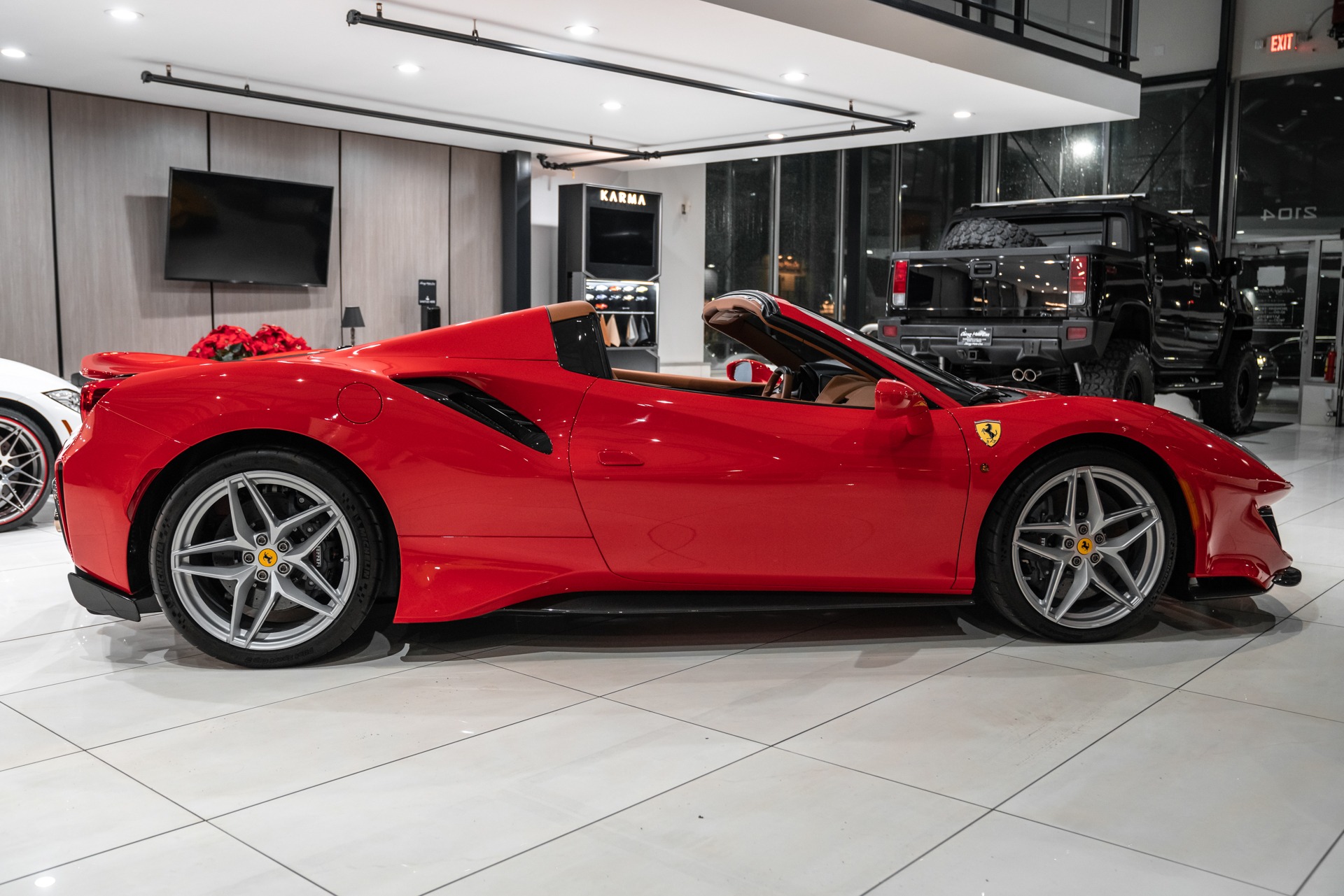 Used-2020-Ferrari-488-Pista-Spider-ONLY-280-Miles-TONS-of-Carbon-Fiber-Front-Lift-FULL-PPF-LOADED