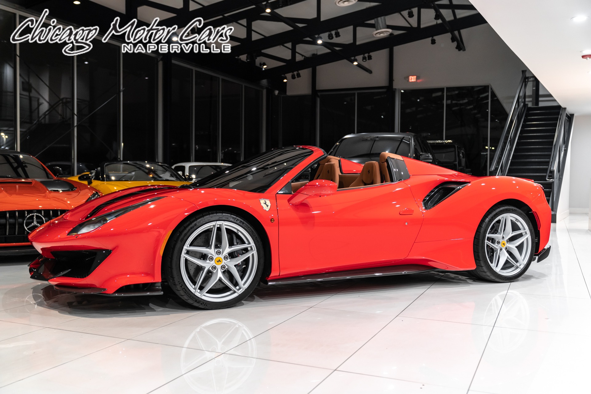 Used-2020-Ferrari-488-Pista-Spider-ONLY-280-Miles-TONS-of-Carbon-Fiber-Front-Lift-FULL-PPF-LOADED