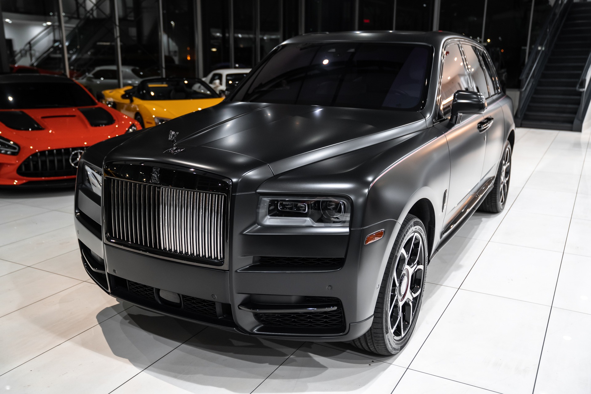 Used-2021-Rolls-Royce-Cullinan-Black-Badge-V12-AWD-Bespoke-Interior-Shooting-Star-Huge-MSRP