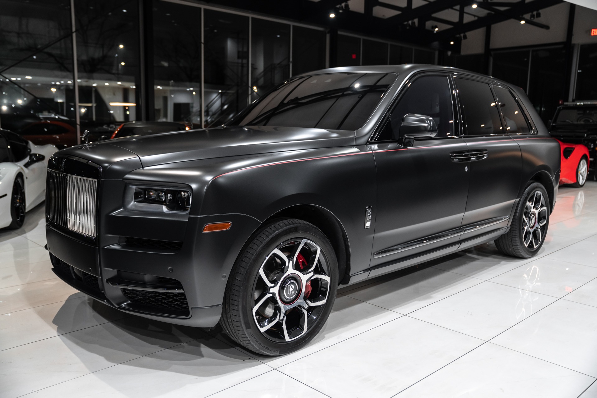 Used-2021-Rolls-Royce-Cullinan-Black-Badge-V12-AWD-Bespoke-Interior-Shooting-Star-Huge-MSRP