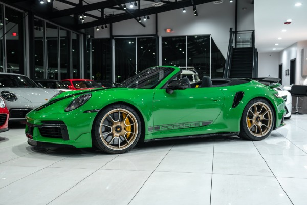 Used-2022-Porsche-911-Turbo-S-Convertible-Python-Green-RARE-Aero-Kit-Sport-Exhaust-FULL-PPF