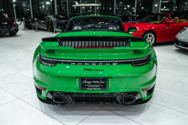 Used 2022 Porsche 911 Turbo S Convertible Python Green! RARE Aero Kit! Sport Exhaust! FULL PPF for sale Sold at Chicago Motor Cars in West Chicago IL 60185 4