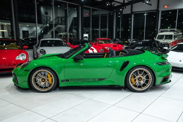 Used-2022-Porsche-911-Turbo-S-Convertible-Python-Green-RARE-Aero-Kit-Sport-Exhaust-FULL-PPF