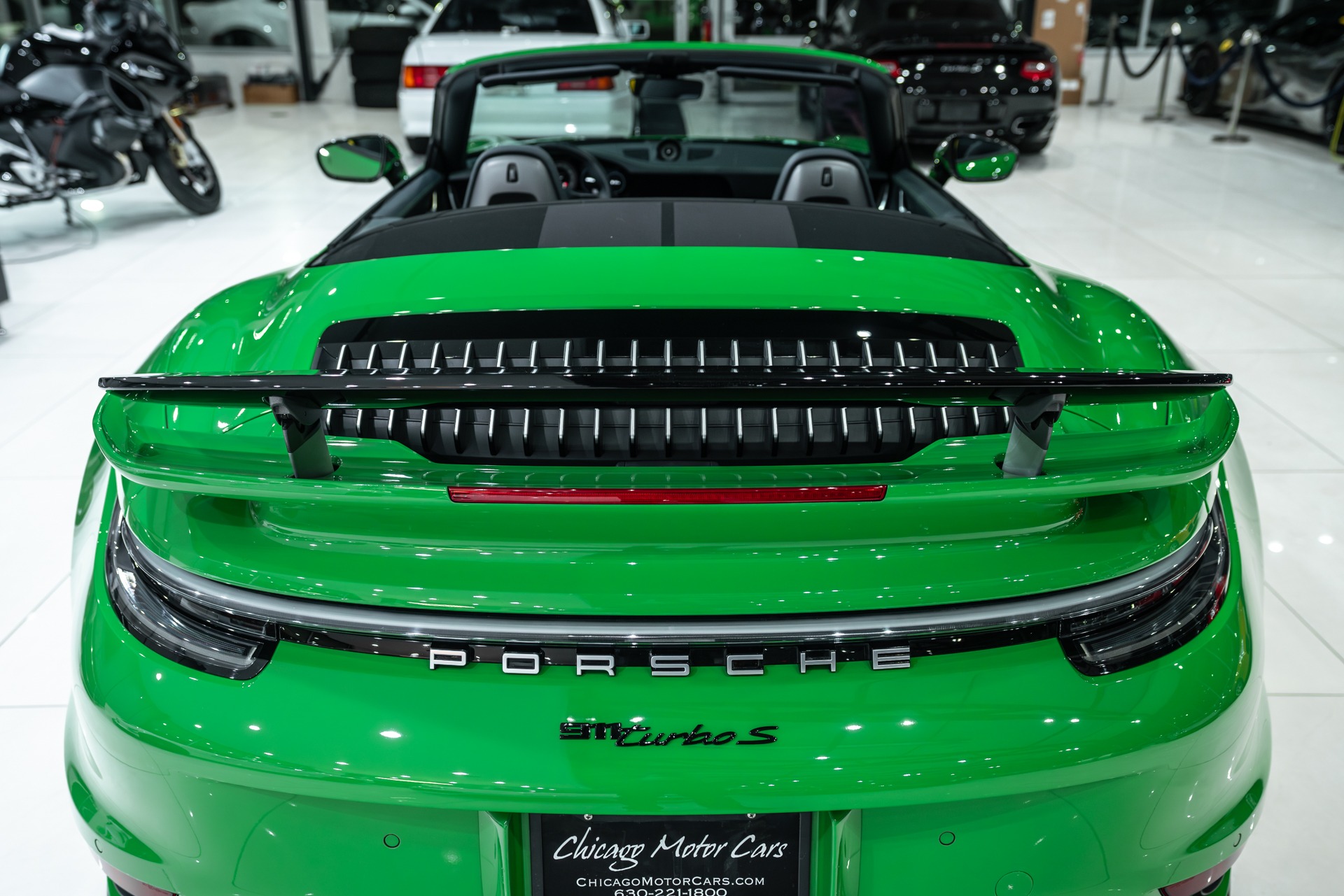 Used-2022-Porsche-911-Turbo-S-Convertible-Python-Green-RARE-Aero-Kit-Sport-Exhaust-FULL-PPF