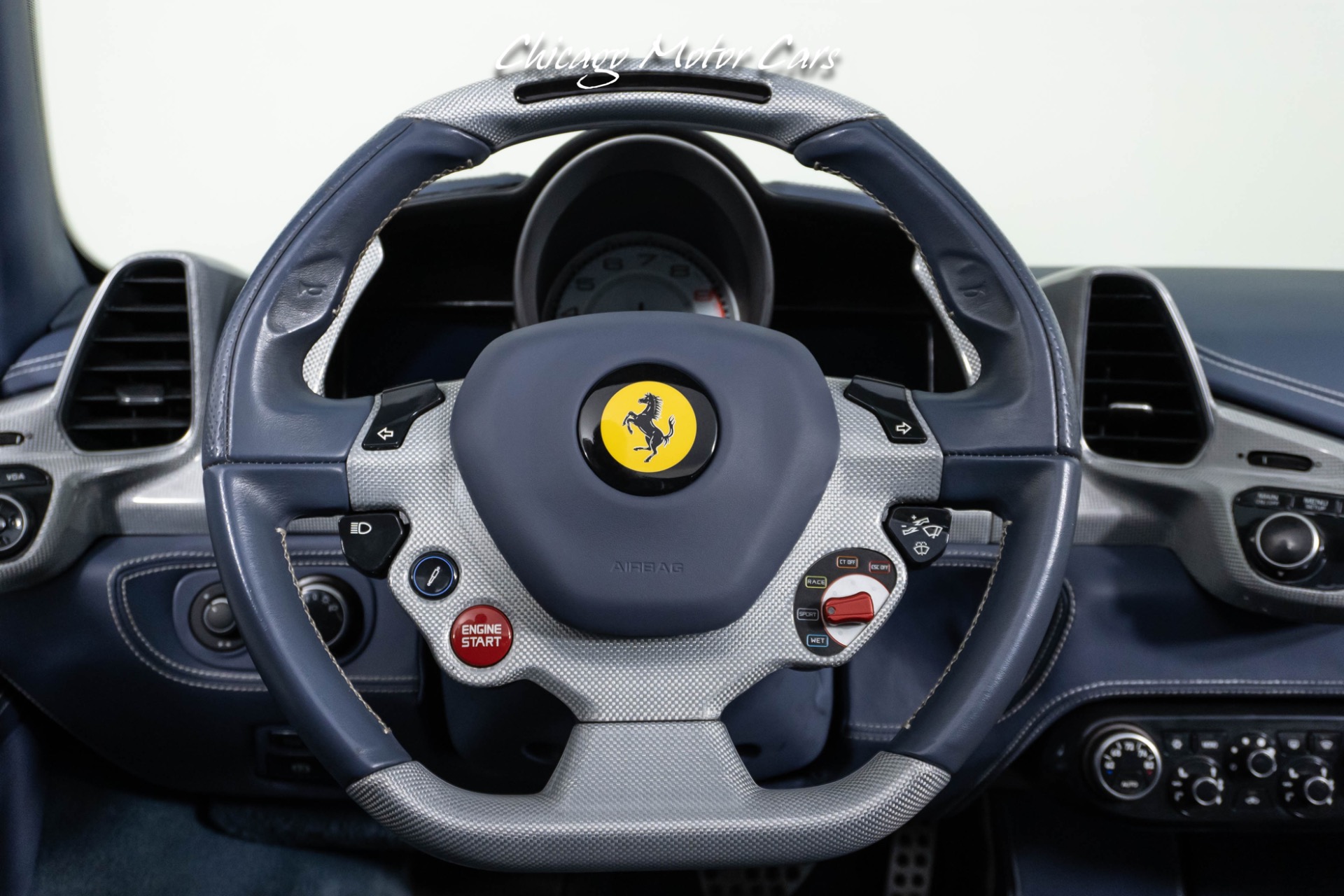 Used-2015-Ferrari-458-Spider-Convertible-1of1-Spec-Full-Carbon-Fiber-Interior-Blue-Seats