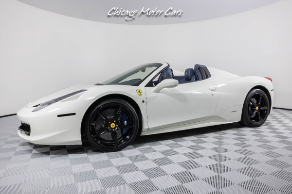 Used 2015 Ferrari 458 Spider Convertible 1of1 Spec! Full Carbon Fiber Interior! Blue Seats! for sale Sold at Chicago Motor Cars in West Chicago IL 60185 1