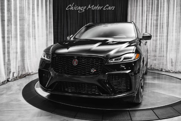 Used 2023 Jaguar F-PACE SVR 22 Inch Wheels Carbon Fiber Triple Black 542HP Panoramic Roof Loaded for sale Sold at Chicago Motor Cars in West Chicago IL 60185 2