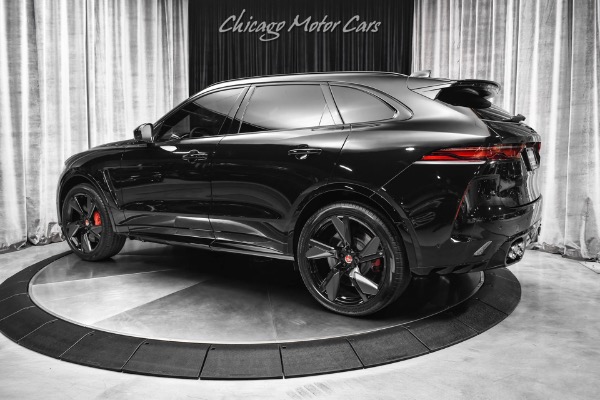Used 2023 Jaguar F-PACE SVR 22 Inch Wheels Carbon Fiber Triple Black 542HP Panoramic Roof Loaded for sale Sold at Chicago Motor Cars in West Chicago IL 60185 3