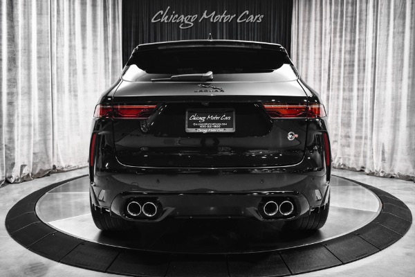 Used 2023 Jaguar F-PACE SVR 22 Inch Wheels Carbon Fiber Triple Black 542HP Panoramic Roof Loaded for sale Sold at Chicago Motor Cars in West Chicago IL 60185 4