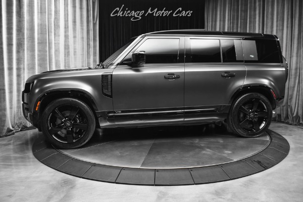 Used 2023 Land Rover Defender 110 V8 Carpathian Edition 8k Miles Factory Matte Paint Loaded 518HP RARE for sale Sold at Chicago Motor Cars in West Chicago IL 60185 1