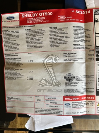 Used 2022 Ford Mustang Shelby GT500 Carbon Fiber Track Pack Technology 125 Miles LOADED Perfect! for sale Sold at Chicago Motor Cars in West Chicago IL 60185 2