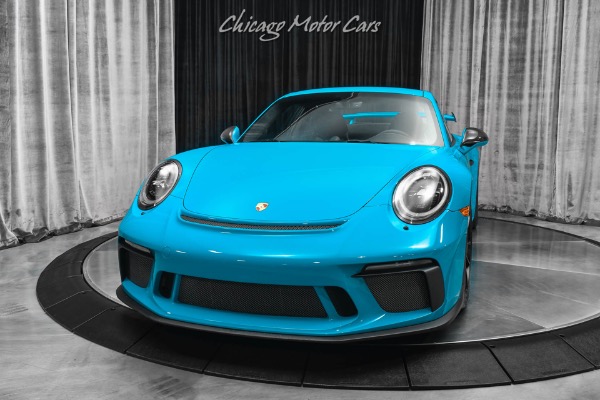 Used 2018 Porsche 911 GT3! Miami Blue! PCCB-Front Axle Lift! ONLY 9K MILES! for sale Sold at Chicago Motor Cars in West Chicago IL 60185 2
