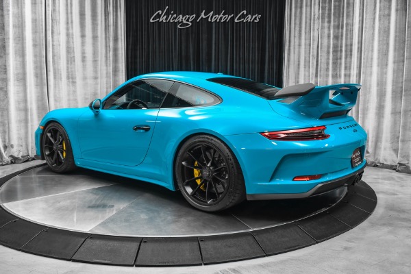 Used 2018 Porsche 911 GT3! Miami Blue! PCCB-Front Axle Lift! ONLY 9K MILES! for sale Sold at Chicago Motor Cars in West Chicago IL 60185 3