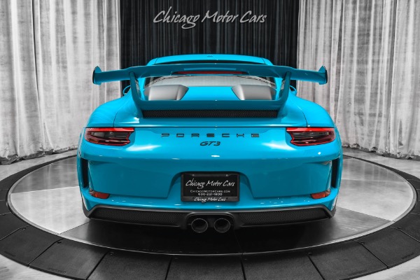 Used 2018 Porsche 911 GT3! Miami Blue! PCCB-Front Axle Lift! ONLY 9K MILES! for sale Sold at Chicago Motor Cars in West Chicago IL 60185 4