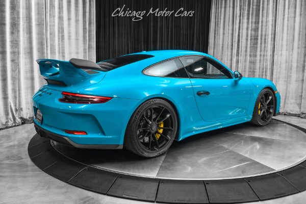 Used 2018 Porsche 911 GT3! Miami Blue! PCCB-Front Axle Lift! ONLY 9K MILES! for sale Sold at Chicago Motor Cars in West Chicago IL 60185 5
