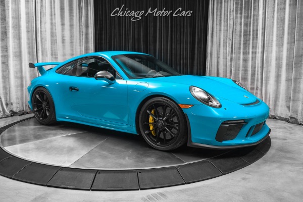 Used 2018 Porsche 911 GT3! Miami Blue! PCCB-Front Axle Lift! ONLY 9K MILES! for sale Sold at Chicago Motor Cars in West Chicago IL 60185 6