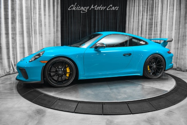Used 2018 Porsche 911 GT3! Miami Blue! PCCB-Front Axle Lift! ONLY 9K MILES! for sale Sold at Chicago Motor Cars in West Chicago IL 60185 1