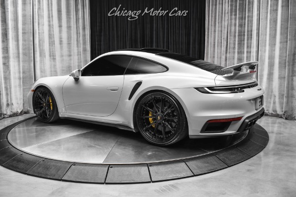 Used 2022 Porsche 911 Turbo S Coupe Full Bucket Seats! HRE Wheels! Chalk! Deviated Stitching! for sale Sold at Chicago Motor Cars in West Chicago IL 60185 3