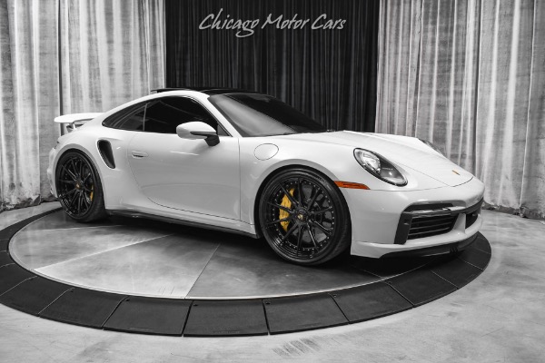 Used 2022 Porsche 911 Turbo S Coupe Full Bucket Seats! HRE Wheels! Chalk! Deviated Stitching! for sale Sold at Chicago Motor Cars in West Chicago IL 60185 6