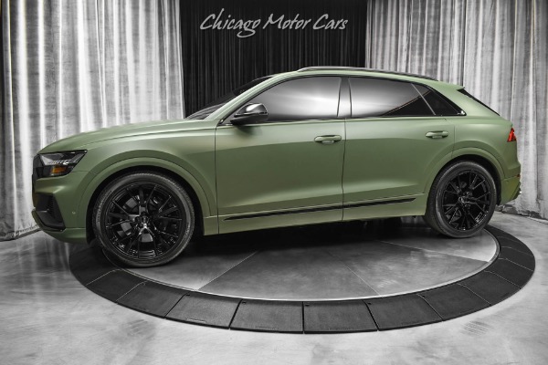 Used 2020 Audi SQ8 4.0T quattro Prestige SUV! Matte Green Wrap! Luxury Pkg! HUGE $102K+ MSRP! for sale Sold at Chicago Motor Cars in West Chicago IL 60185 1