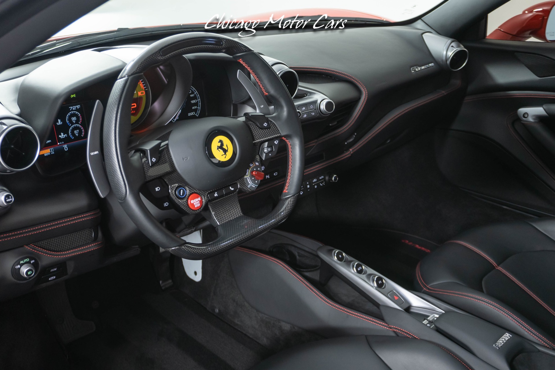 Used-2021-Ferrari-F8-Tributo-SUSPENSION-LIFTER-CARBON-FIBER-STEERING-WHEEL-COLOURED-STITCHING-LOADED