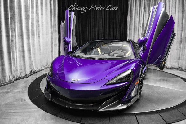 Used 2020 McLaren 600LT Spider Convertible MSO Lantana Purple! Senna Seats! MSO Options! Front Lift! for sale Sold at Chicago Motor Cars in West Chicago IL 60185 2