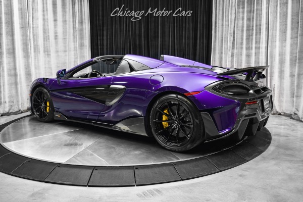 Used 2020 McLaren 600LT Spider Convertible MSO Lantana Purple! Senna Seats! MSO Options! Front Lift! for sale Sold at Chicago Motor Cars in West Chicago IL 60185 3