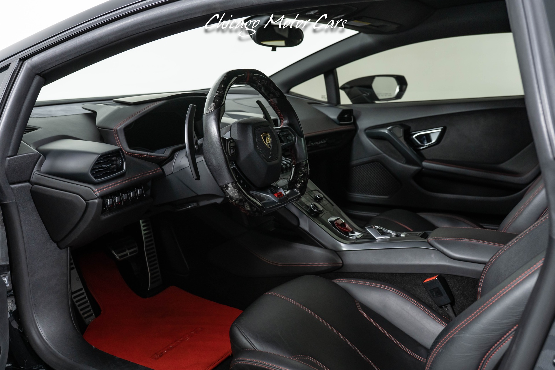 Used-2015-Lamborghini-Huracan-LP60-4-Coupe-Forged-Carbon-Fiber-Engine-Bay-Front-End-Lifter-Contrast-Stitching