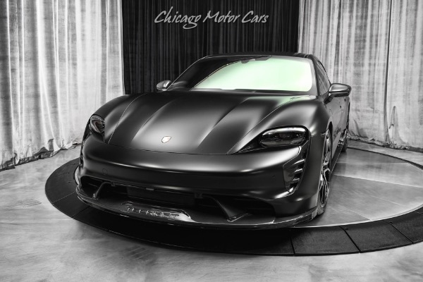 Used 2022 Porsche Taycan Turbo Sedan TechArt Carbon Fiber Package! FULL Body Stealth PPF! LOADED! for sale Sold at Chicago Motor Cars in West Chicago IL 60185 2