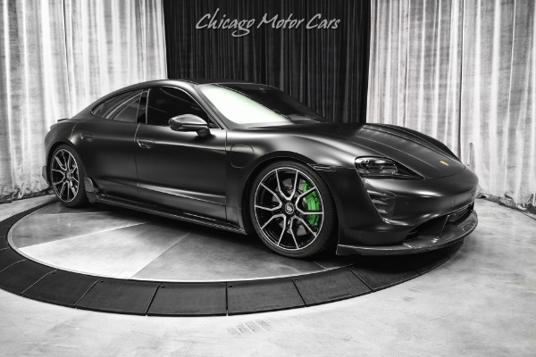 Used 2022 Porsche Taycan Turbo Sedan TechArt Carbon Fiber Package! FULL Body Stealth PPF! LOADED! for sale Sold at Chicago Motor Cars in West Chicago IL 60185 6