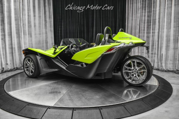 Used 2023 Polaris Slingshot SL AutoDrive Roadster-ONLY 24 MILES!-Neon Lime-Rockford Fosgate Audio for sale Sold at Chicago Motor Cars in West Chicago IL 60185 3