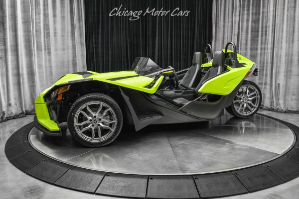 Used 2023 Polaris Slingshot SL AutoDrive Roadster-ONLY 24 MILES!-Neon Lime-Rockford Fosgate Audio for sale Sold at Chicago Motor Cars in West Chicago IL 60185 1