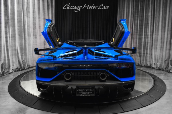 Used-2021-Lamborghini-Aventador-LP770-4-SVJ-Roadster-RARE-Blu-Nila-Paint-Electric-Heated-Seats