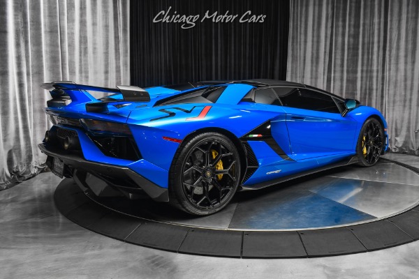 Used-2021-Lamborghini-Aventador-LP770-4-SVJ-Roadster-RARE-Blu-Nila-Paint-Electric-Heated-Seats