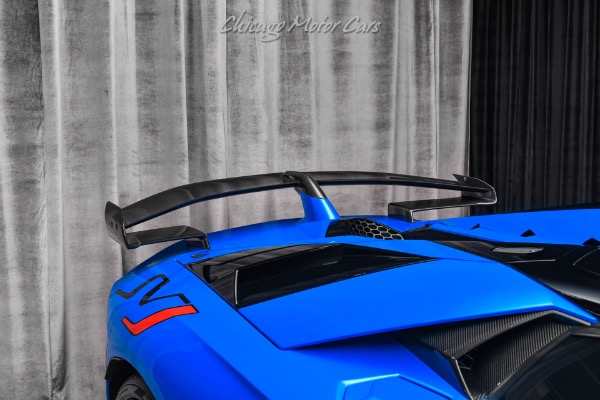 Used-2021-Lamborghini-Aventador-LP770-4-SVJ-Roadster-RARE-Blu-Nila-Paint-Electric-Heated-Seats