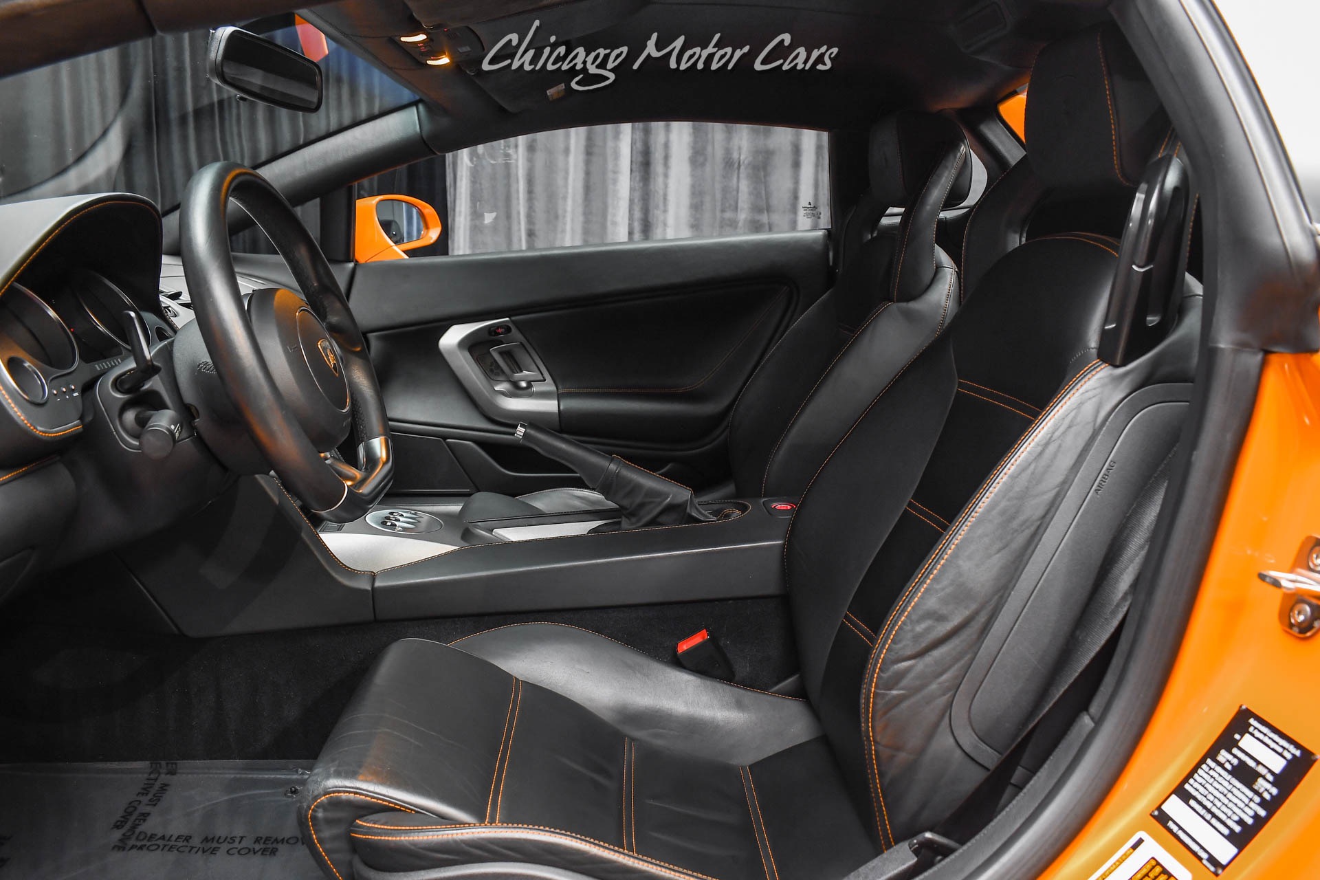 Used-2007-Lamborghini-Gallardo-Coupe-Arancio-Borealis-ONLY-11K-Miles-E-Gear-LOADED-with-Options