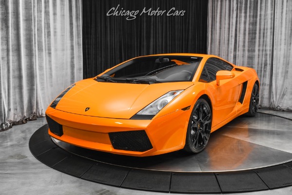 Used-2007-Lamborghini-Gallardo-Coupe-Arancio-Borealis-ONLY-11K-Miles-E-Gear-LOADED-with-Options