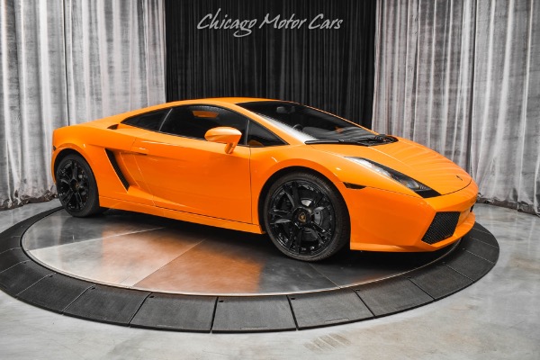 Used-2007-Lamborghini-Gallardo-Coupe-Arancio-Borealis-ONLY-11K-Miles-E-Gear-LOADED-with-Options