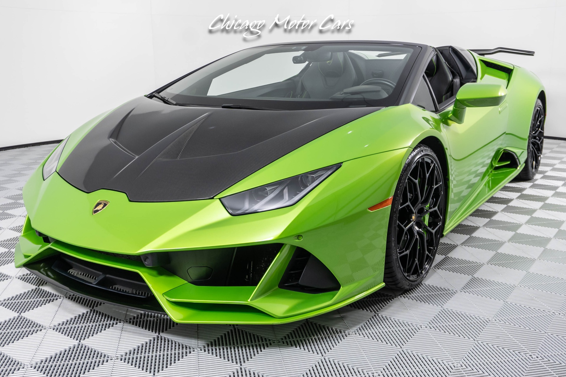 Used 2020 Lamborghini Huracan Evo Spyder LP640-4 Verde Selvans VF