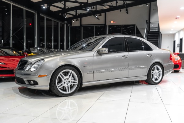 Used 2005 Mercedes-Benz E-Class E 55 AMG Sedan LOW Miles Supercharged V8! Lighting Pkg! EXCELLENT Condition for sale Sold at Chicago Motor Cars in West Chicago IL 60185 2