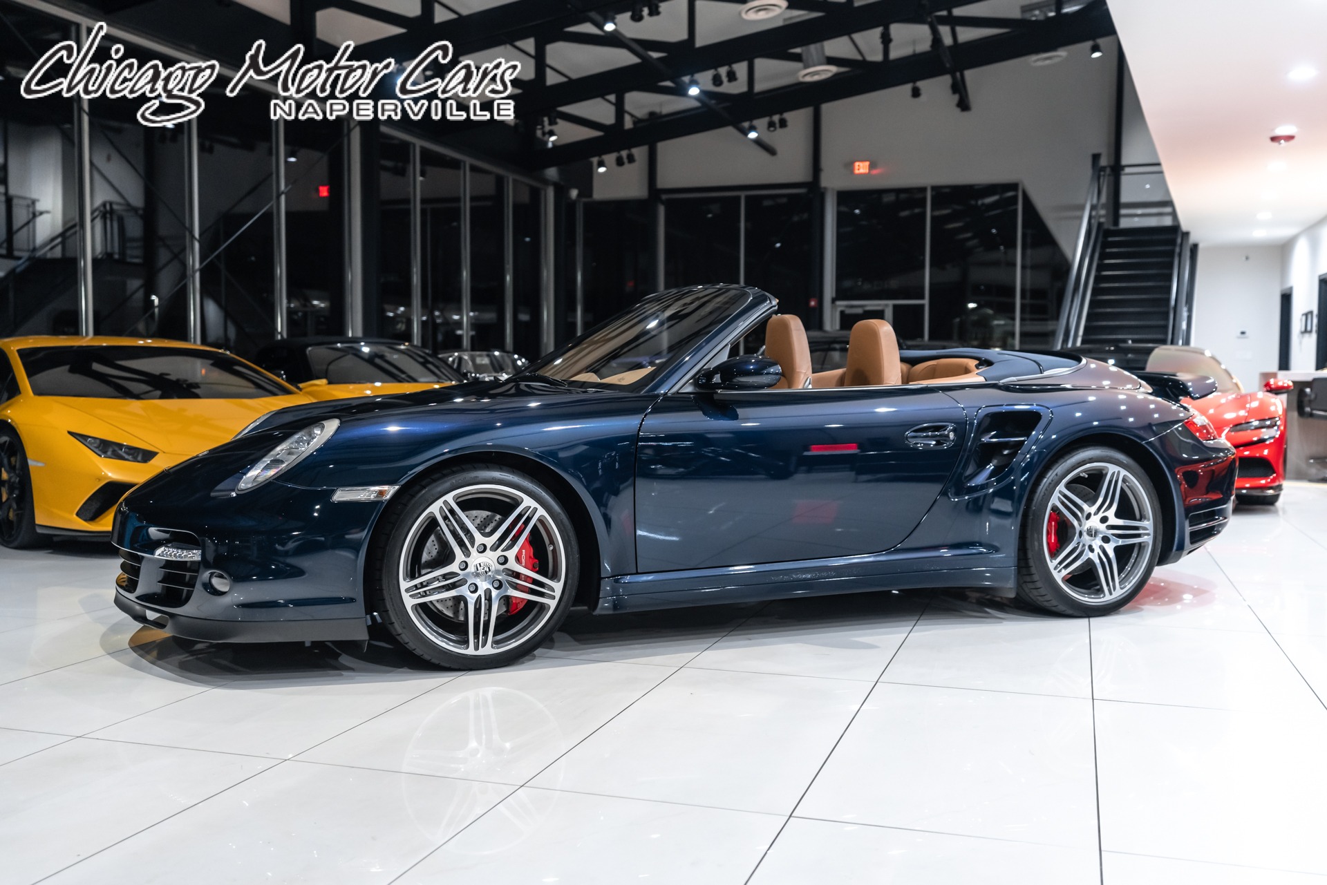 Used 2008 Porsche 911 Turbo Cabriolet 6-Speed Manual! ONLY 17k Miles! Supple Leather! STUNNING! for sale Sold at Chicago Motor Cars in West Chicago IL 60185 1